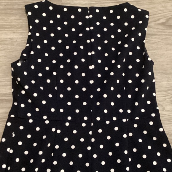 Calvin Klein Black and White Polka Dot Jumpsuit - Picture 7 of 8